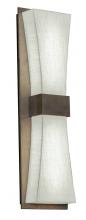 AFX Lighting, Inc. ADS051914LAJUDWG-LW - Aberdeen LED Sconce - Weathered Grey Finish - Linen White Shade