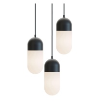 AFX Lighting, Inc. IRVP05LAJUDBKRND3 - Irvine 3 Light Round Pendant, 120V, 45W, 5 CCT, BK