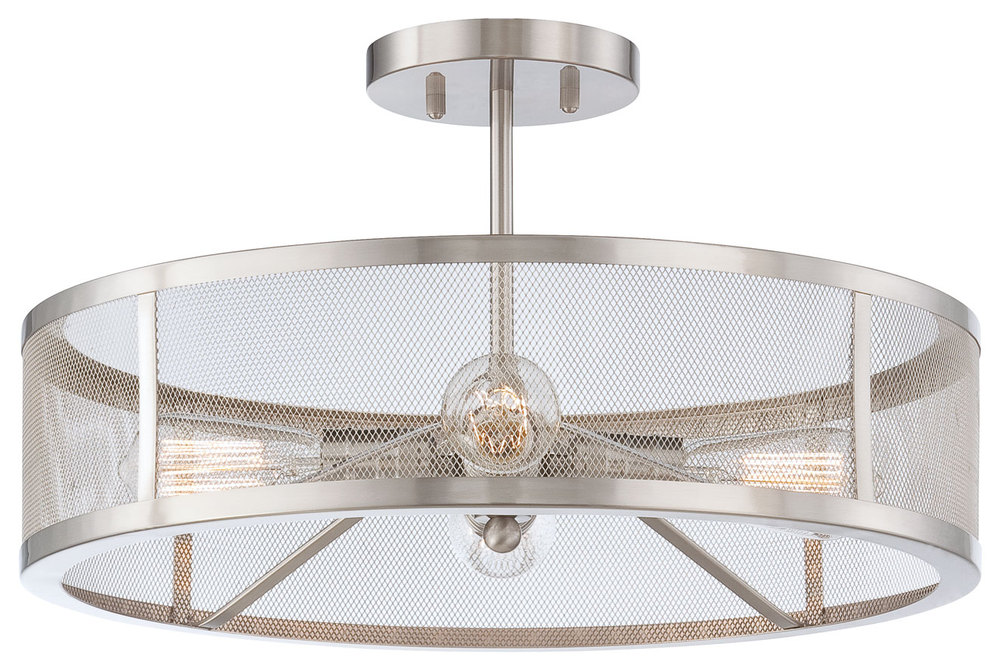 4 LIGHT SEMI FLUSH MOUNT