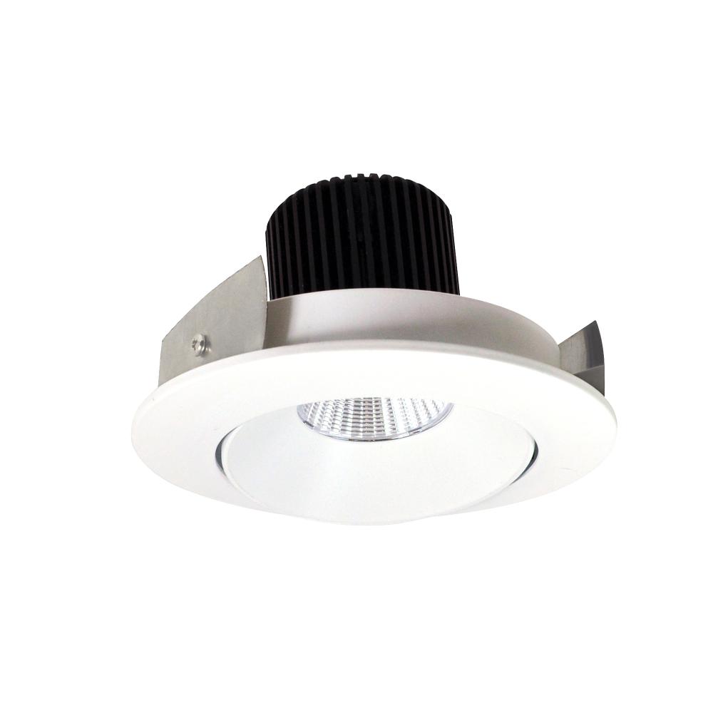 4" Iolite LED Round Adjustable Cone Reflector, 1000lm / 14W, 4000K, Matte Powder White Reflector