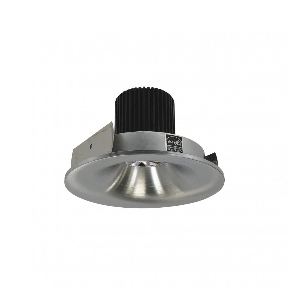 4" Iolite LED Round Bullnose, 10-Degree Optic, 950lm / 12W, 3500K, Natural Metal Finish