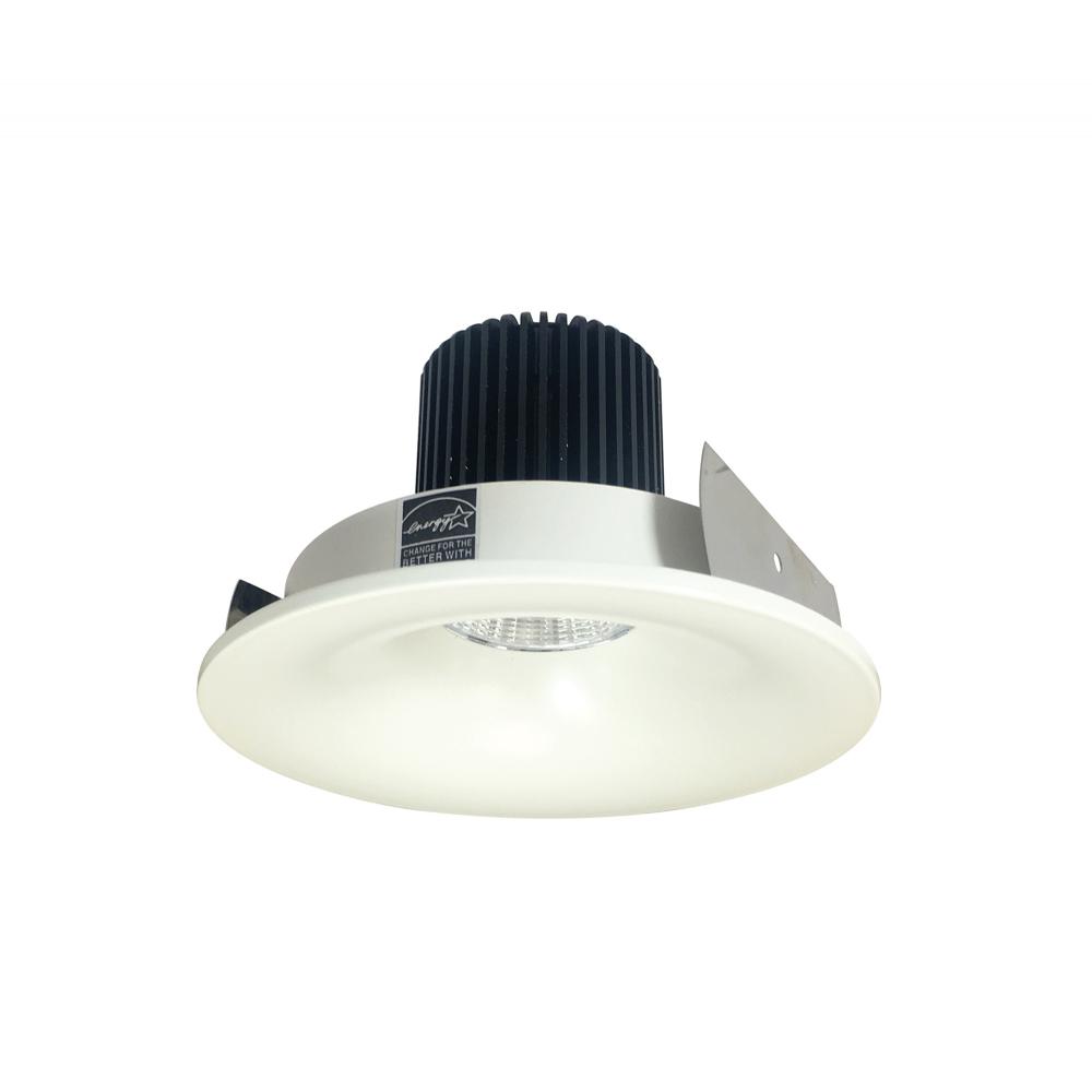 4" Iolite LED Round Bullnose, 800lm / 14W, 5000K, White Finish