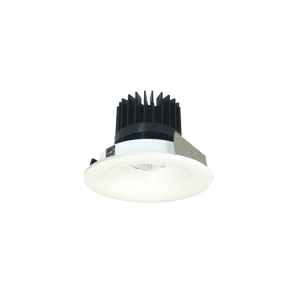 4" Iolite LED Round Bullnose, 1500lm/2000lm/2500lm (varies by housing), 3000K, White Finish