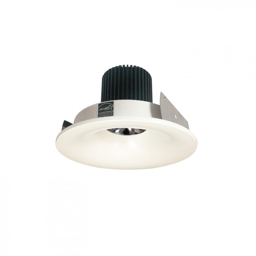 4" Iolite LED Round Bullnose, 10-Degree Optic, 950lm / 12W, 2700K, White Finish