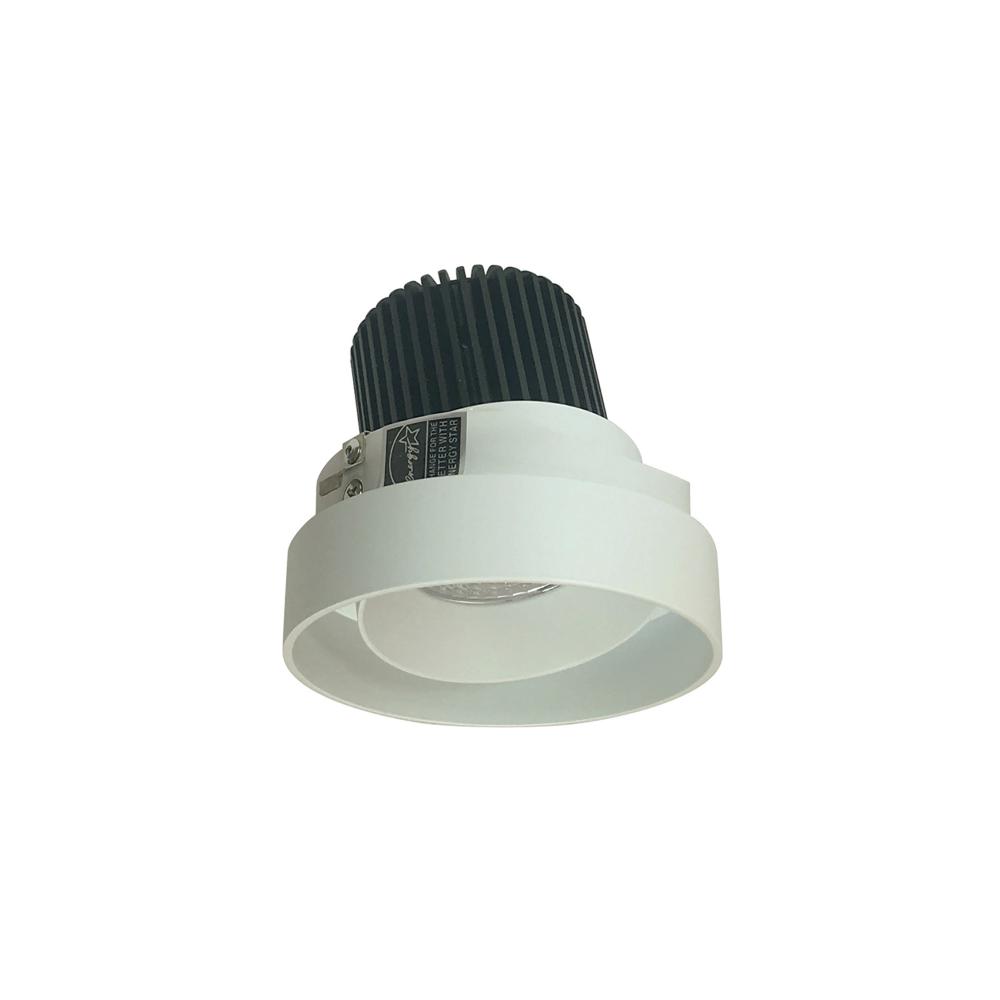 4" Iolite LED Round Trimless Adjustable, 10-Degree Optic, 850lm / 12W, 3500K, White Adjustable /