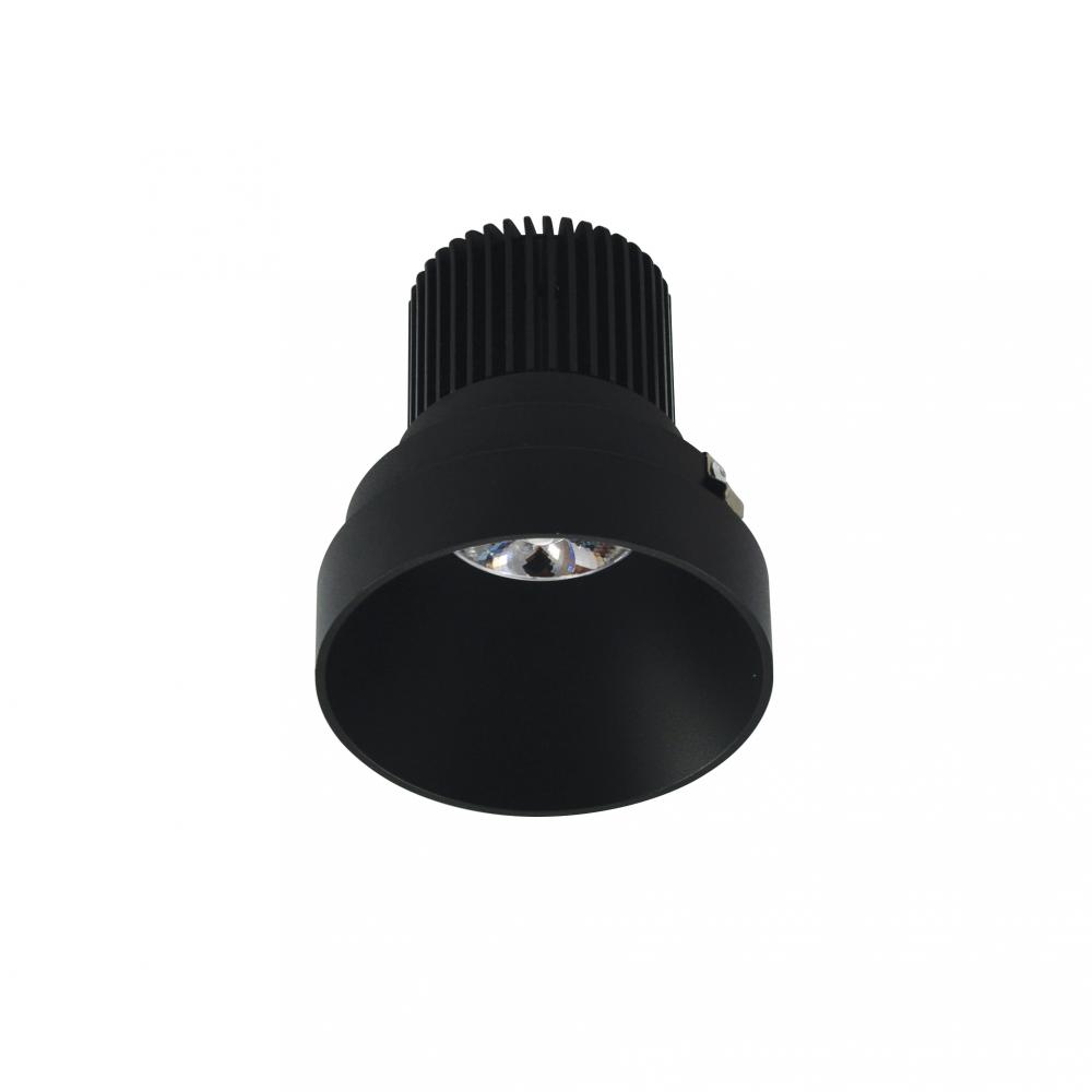 4" Iolite LED Round Trimless Downlight, 10-Degree Optic, 850lm / 12W, 3500K, Black Finish