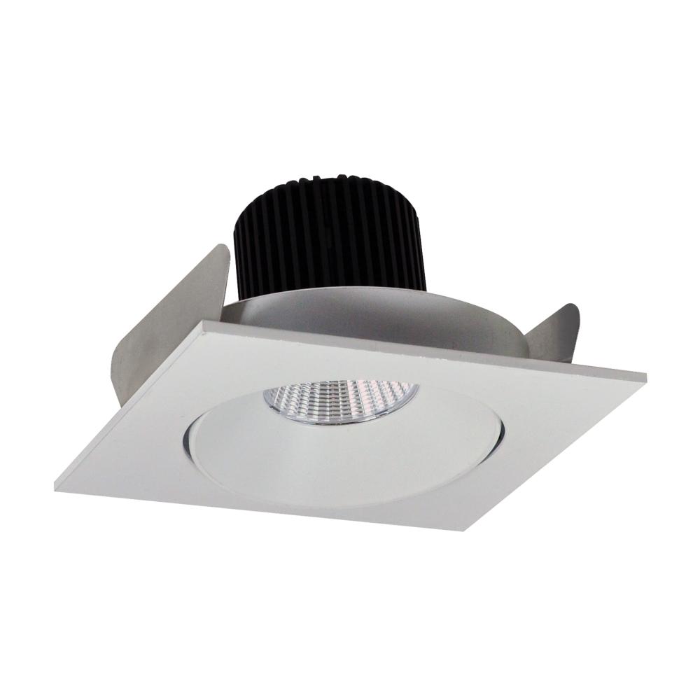 4" Iolite LED Square Adjustable Cone Reflector, 1000lm / 14W, 4000K, White Reflector / White