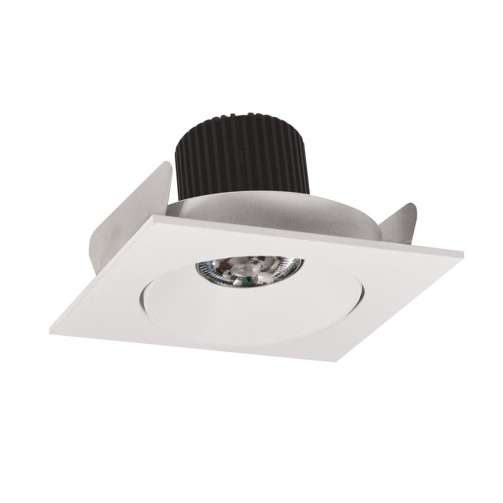 4" Iolite LED Square Adjustable Cone Reflector, 10-Degree Optic, 800lm / 12W, 3500K, White