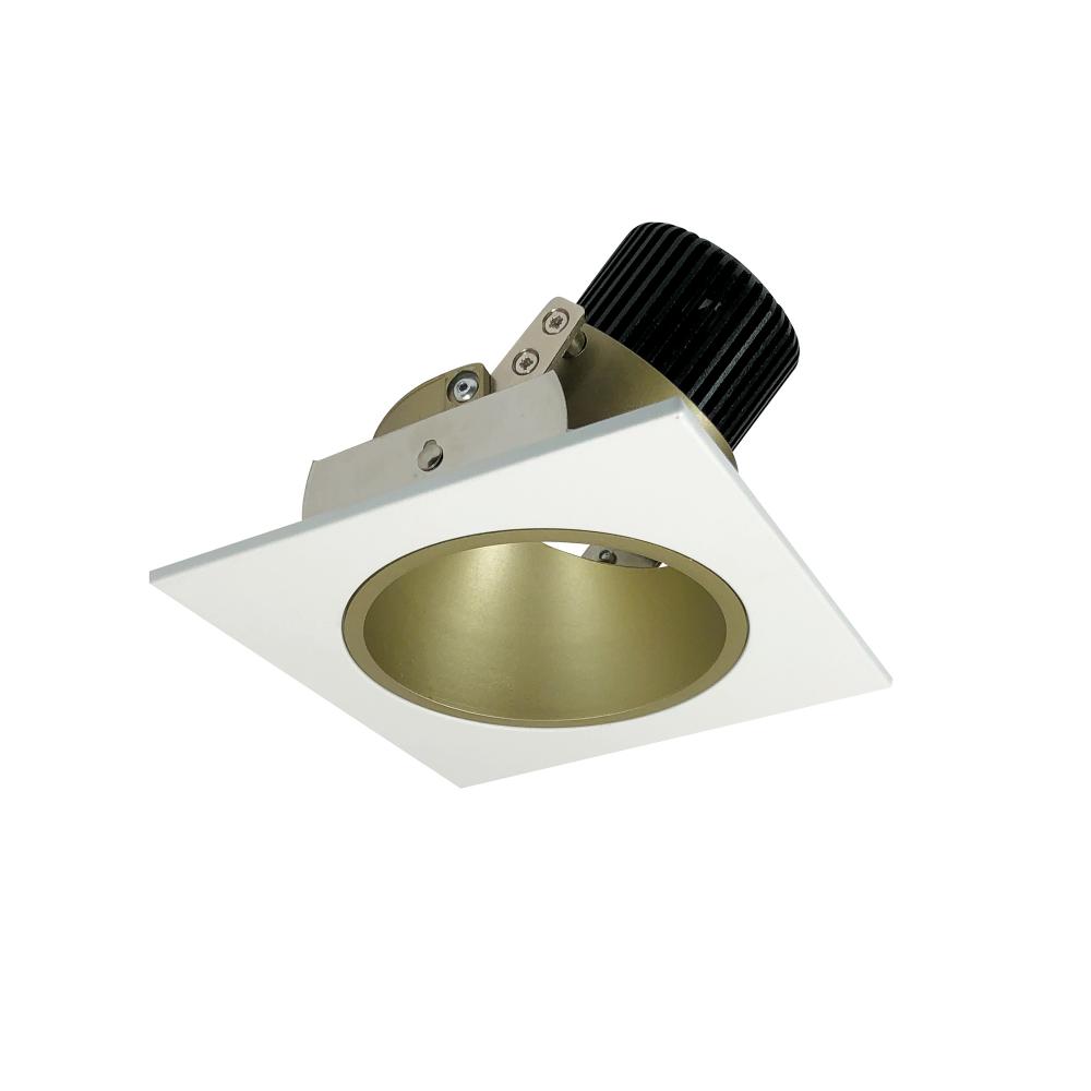 4" Iolite LED Square Adjustable Reflector with Round Aperture, 800lm / 14W, 5000K, Champagne