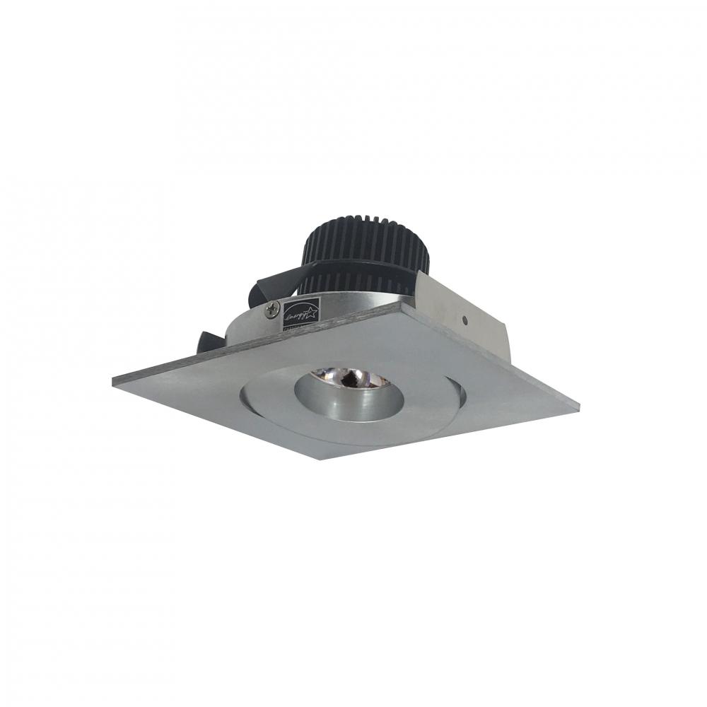 4" Iolite LED Square Adjustable Gimbal, 10-Degree Optic, 800lm / 12W, 3500K, Natural Metal