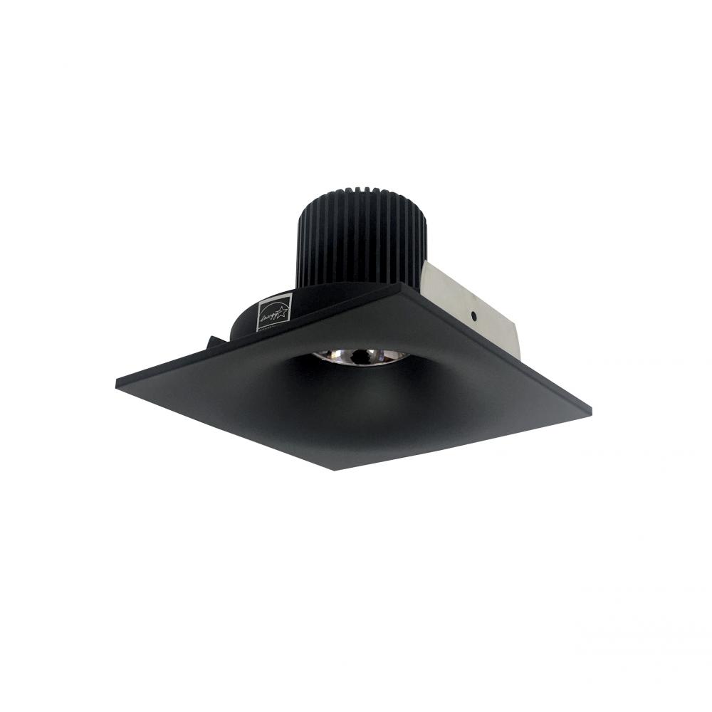 4" Iolite LED Square Bullnose, 10-Degree Optic, 950lm / 12W, 3500K, Black Finish