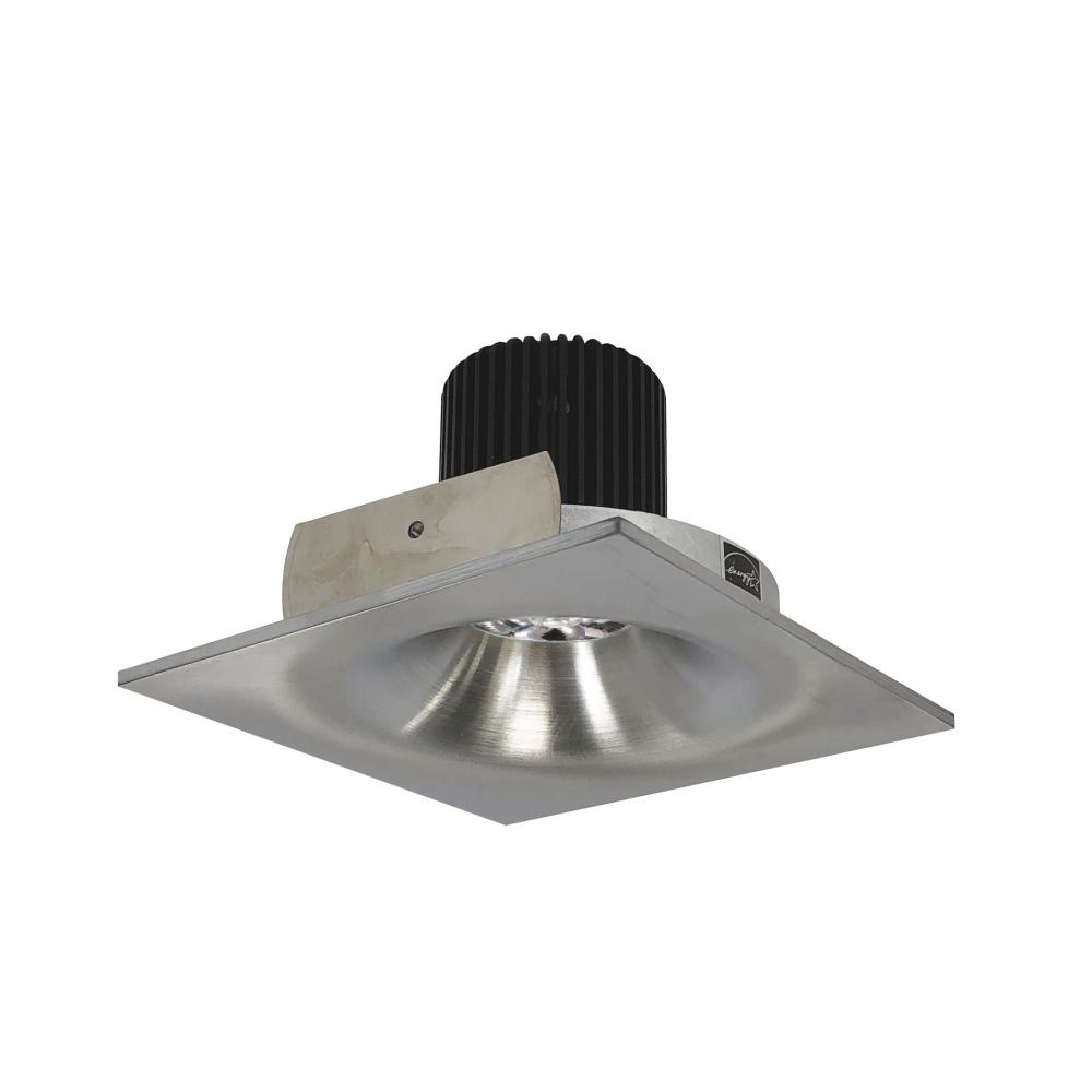 4" Iolite LED Square Bullnose, 10-Degree Optic, 950lm / 12W, 4000K, Natural Metal Finish