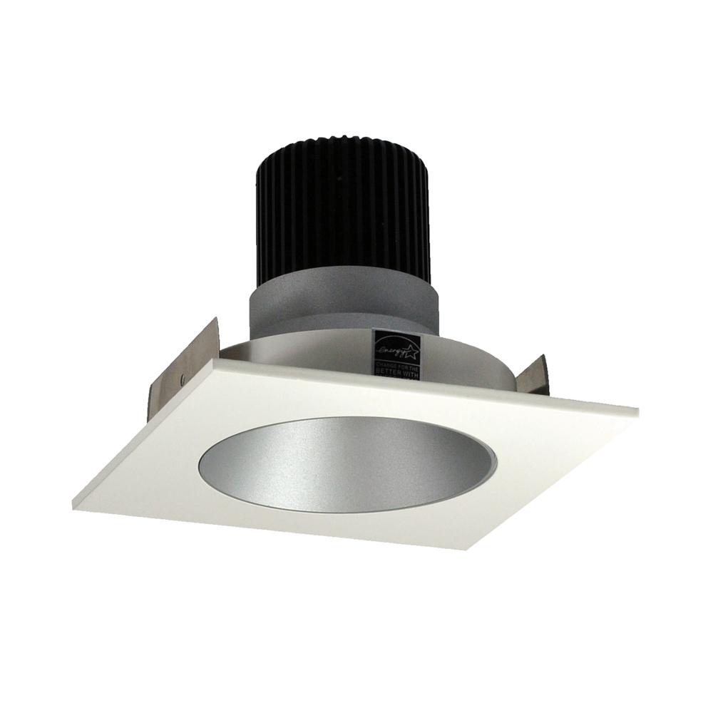 4" Iolite LED Square Reflector with Round Aperture, 1000lm / 14W, 2700K, Haze Reflector / White