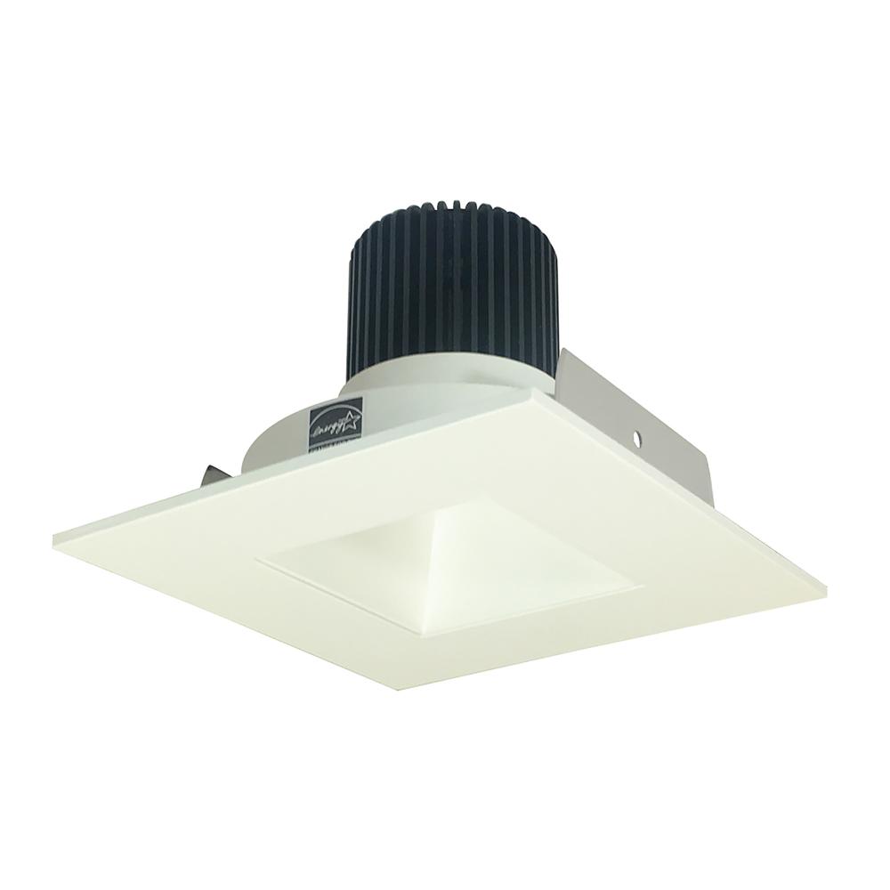 4" Iolite LED Square Reflector with Square Aperture, 800lm / 14W, 5000K, White Reflector / White