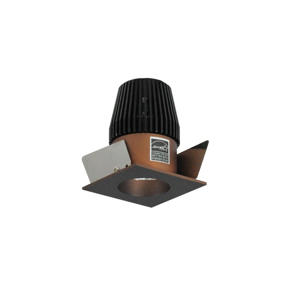 1" Iolite LED NTF Square Reflector with Round Aperture, 600lm, 3000K, Bronze Reflector / Bronze