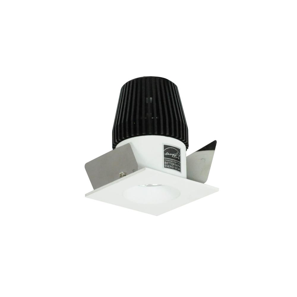 1" Iolite LED NTF Square Reflector with Round Aperture, 600lm, 3500K, Matte Powder White