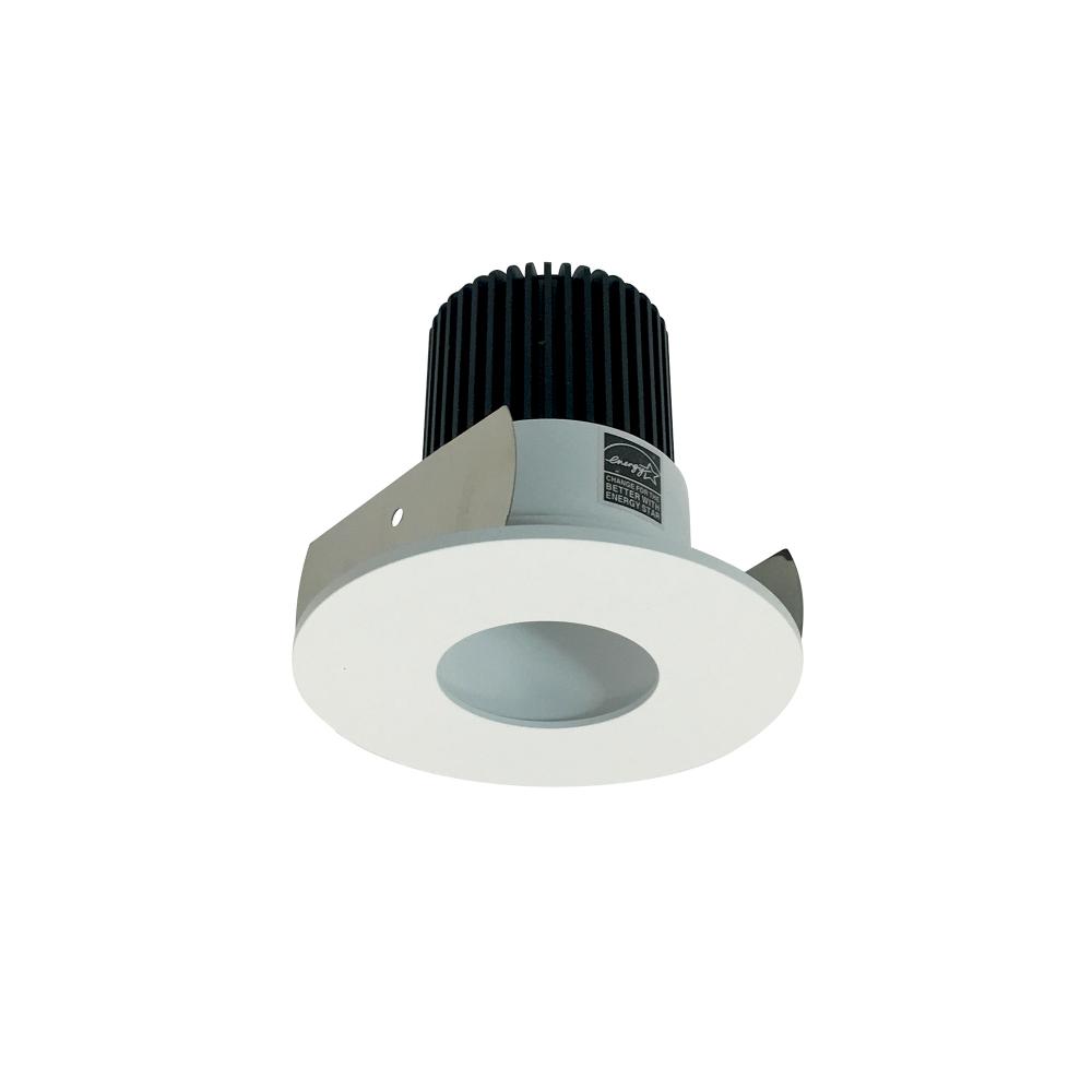 2" Iolite LED Round Adjustable Pinhole, 10-Degree Optic, 650lm / 12W, 2700K, Matte Powder White