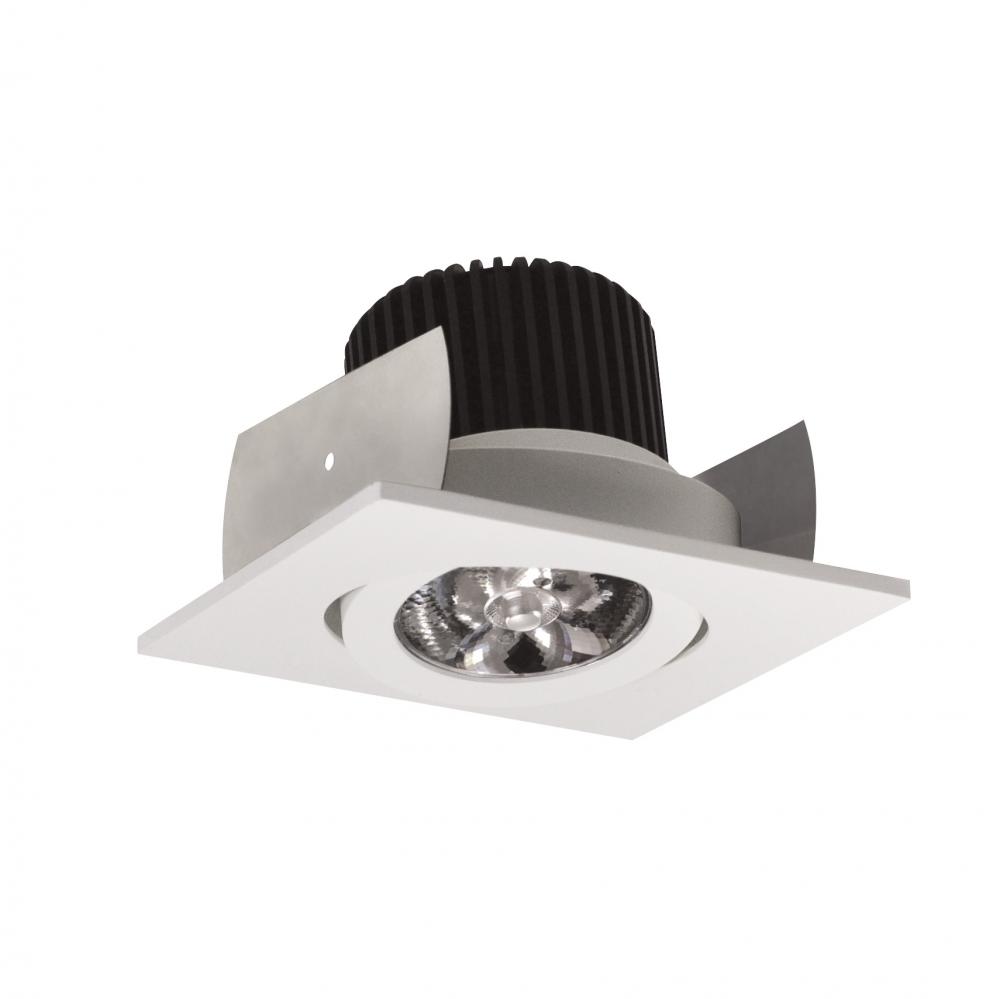 2" Iolite LED Square Adjustable Gimbal, 10-Degree Optic, 850lm / 12W, 3000K, White Finish