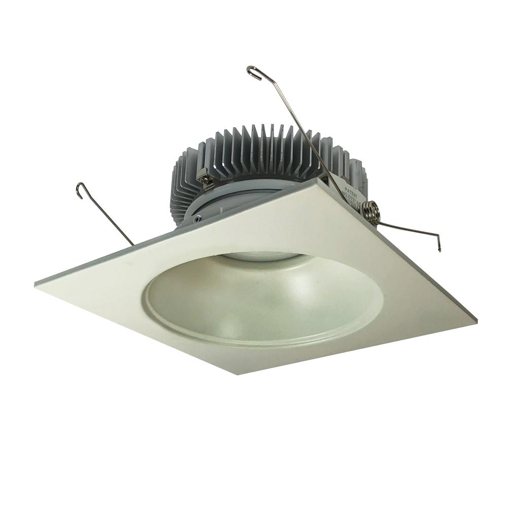 6" Cobalt Dedicated High Lumen Square/Round, 1500lm, 2700K, White Reflector / White Flange