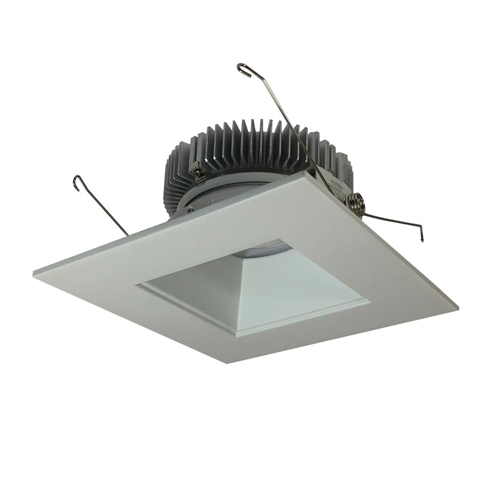 6" Cobalt Dedicated High Lumen Square/Square, 1500lm, 3500K, White Reflector / White Flange