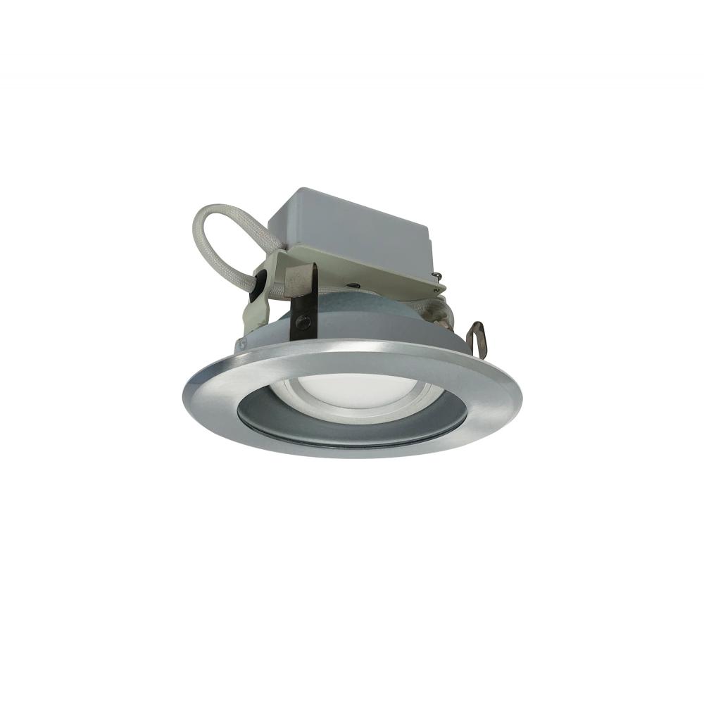 4" Cobalt Adjustable LED Retrofit, 1000lm / 12W, 3500K, Haze Reflector / Natural Metal Flange