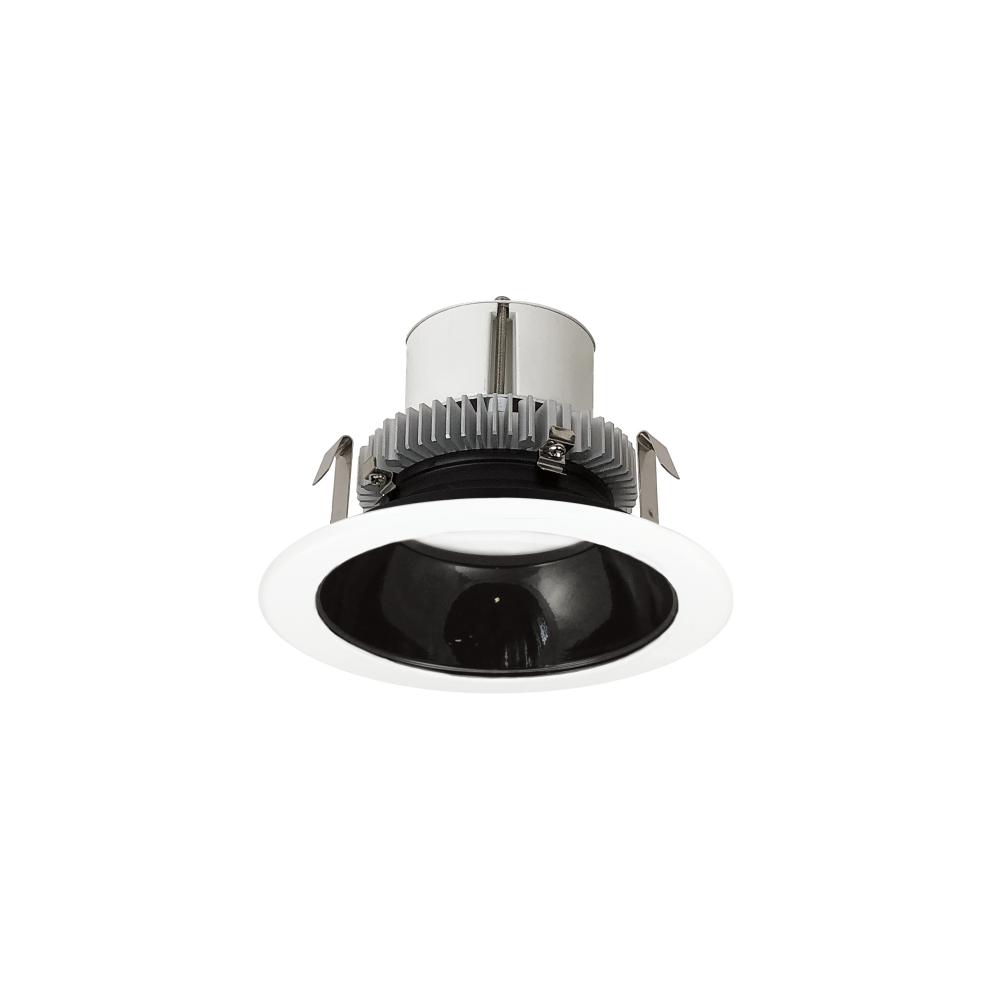 4" Cobalt Click Round Retrofit Reflector, 1000lm / 12W, 4000K, Black Reflector / White Flange