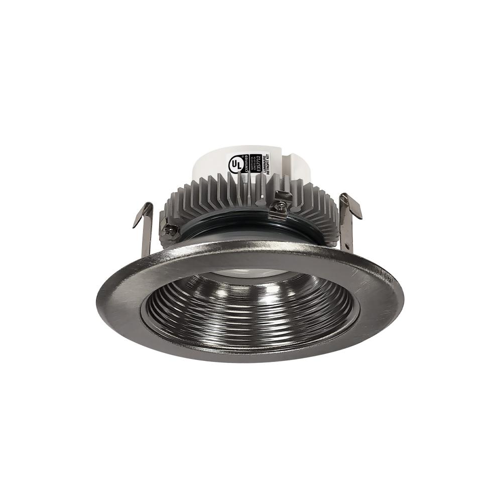 4" Cobalt Click Round Retrofit Baffle, 1000lm / 13.5W, Selectable CCT, Natural Metal Baffle /