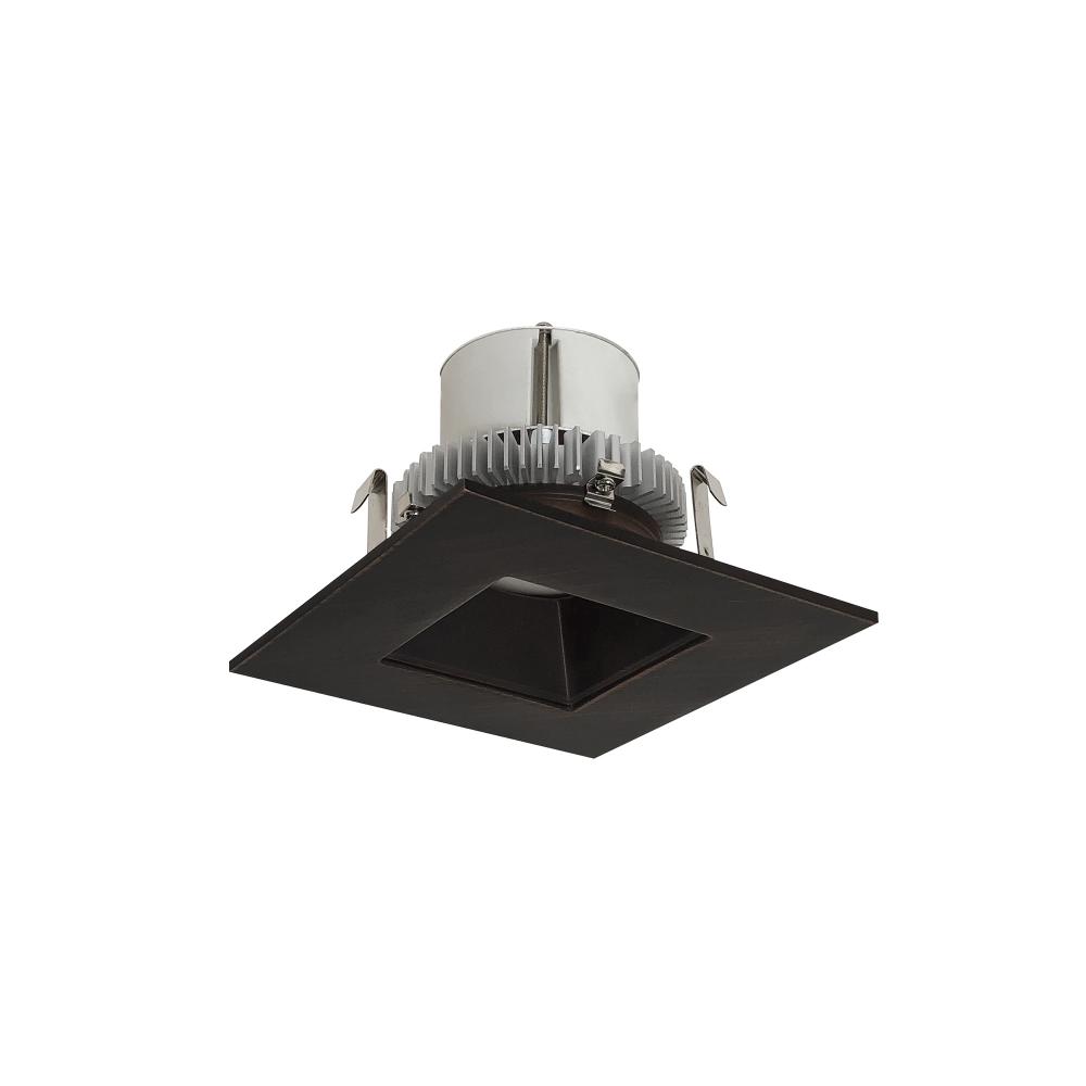 4" Cobalt Click Square Retrofit Reflector with Square Aperture, 750lm / 10W, 4000K, Bronze