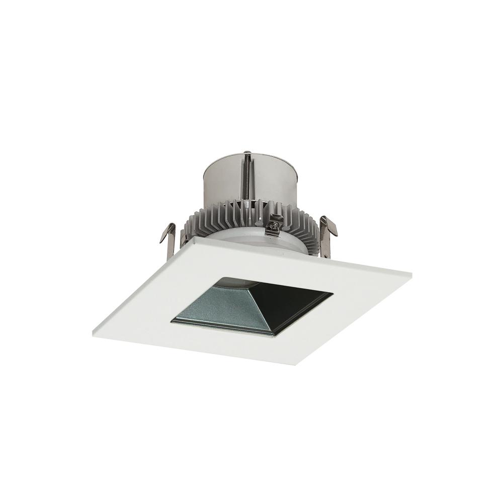 4" Cobalt Click Square Retrofit Reflector with Square Aperture, 1000lm / 12W, 2700K, Pewter