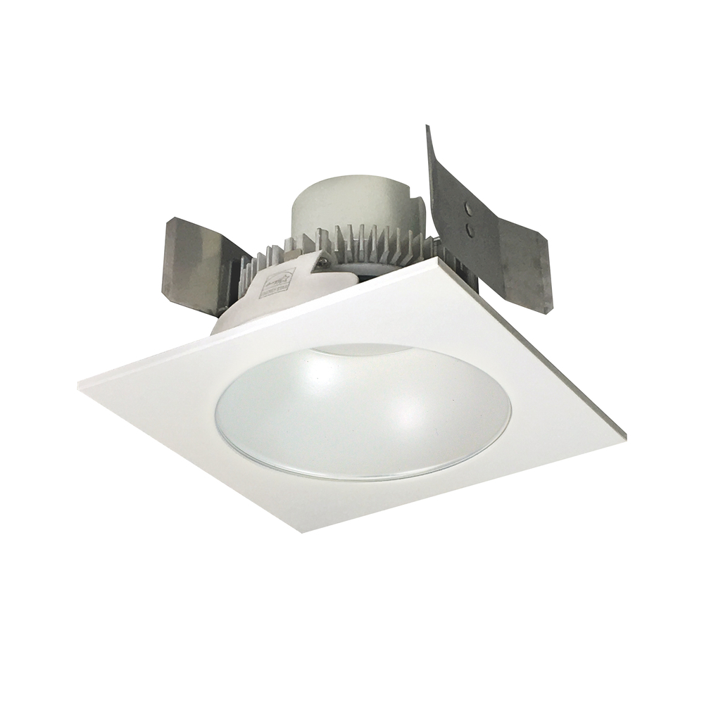 5" Cobalt Click Square Retrofit Reflector with Round Aperture, 900lm / 12W, Comfort Dim, White