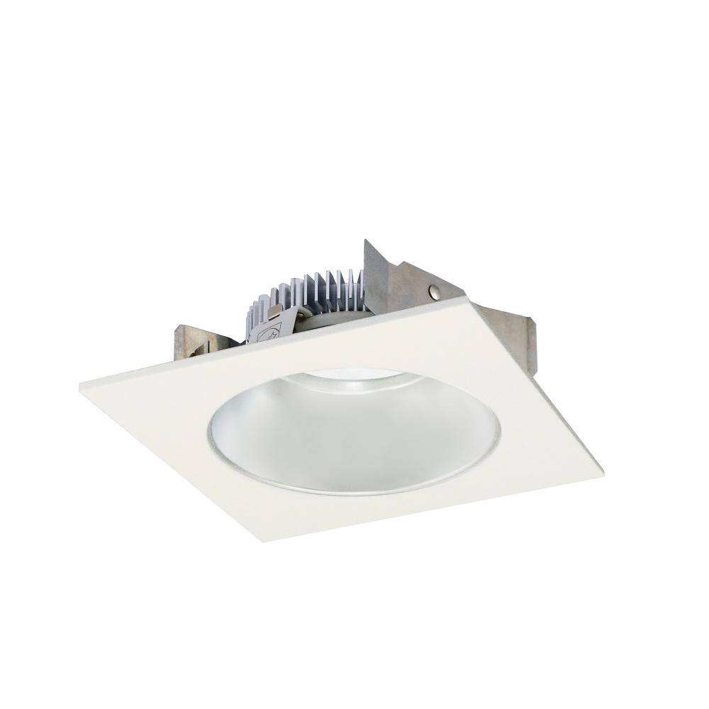 4" Cobalt Shallow High Lumen LED Trim, Square/Round Reflector, 1250lm, 2700K, Haze/White