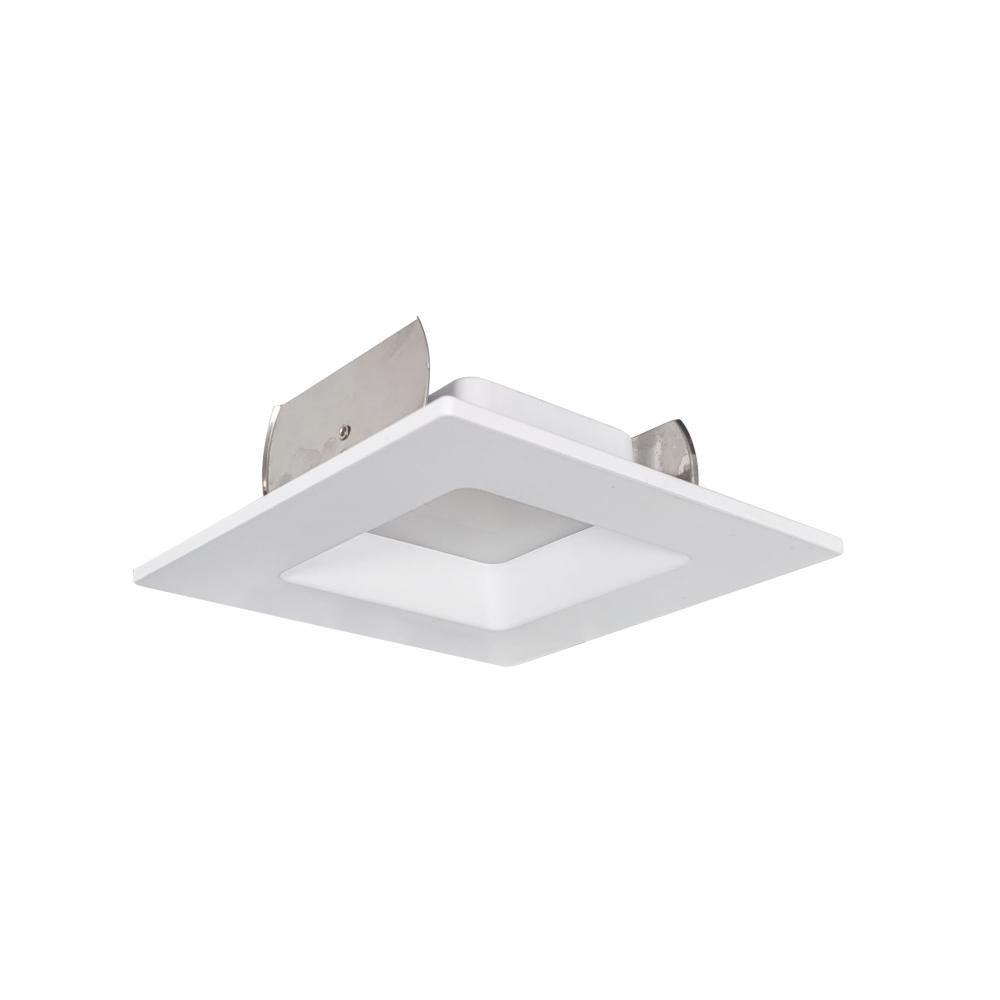 4" AC Onyx Square LED Retrofit Reflector, 1000lm / 14.5W, 2700K, White Finish