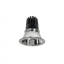 Nora NC3-41L335FCC - 4" Sapphire III Round Open Reflector, 2500lm, 3500K, Flood Optic, Clear Reflector/Clear Flange