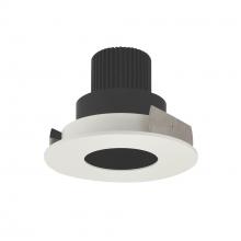 Nora NIO-4RPH40XBMPW/10 - 4" Iolite LED Round Pinhole, 1000lm / 14W, 4000K, Black Pinhole / Matte Powder White Flange