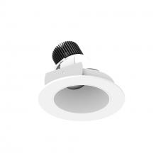 Nora NIO-4RSLA27QMPW - 4" Iolite LED Round Adjustable Slot, 10-Degree Optic, 850lm / 12W, 2700K, Matte Powder White