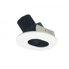 Nora NIO-4RSL50XBMPW/10 - 4" Iolite LED Round Adjustable Slot Aperture, 1000lm / 14W, 5000K, Black Slot Aperture / Matte