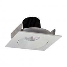 Nora NIO-4SC40XWW/10 - 4" Iolite LED Square Adjustable Cone Reflector, 1000lm / 14W, 4000K, White Reflector / White