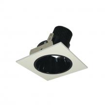 Nora NIO-4SD35XBW/10 - 4" Iolite LED Square Adjustable Reflector with Round Aperture, 1000lm / 14W, 3500K, Black