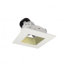 Nora NIO-4SDSQ27XCHMPW/10 - 4" Iolite LED Square Adjustable Reflector with Square Aperture, 1000lm / 14W, 2700K, Champagne