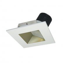 Nora NIO-4SW50XCHMPW/10 - 4" Iolite LED Square Wall Wash, 1000lm / 14W, 5000K, Champagne Haze Reflector / Matte Powder