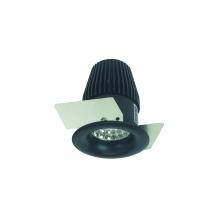 Nora NIOB-1RNB27XBB - 1" Iolite LED BWF Round Bullnose, 600lm, 2700K, Black Reflector / Black Flange