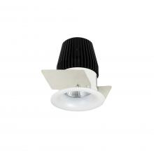 Nora NIO-1RNB27XMPW - 1" Iolite LED NTF Round Bullnose, 600lm, 2700K, Matte Powder White finish