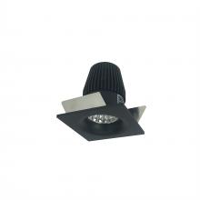 Nora NIOB-1SNB27XBB - 1" Iolite LED BWF Square Bullnose, 600lm, 2700K, Black Reflector / Black Flange