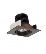 Nora NIOB-2SC35QBZ - 2" Iolite LED Square Adjustable Cone Reflector, 10-Degree Optic, 800lm / 12W, 3500K, Bronze