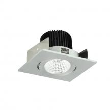 Nora NIOB-2SG50XNN - 2" Iolite LED Square Adjustable Gimbal, 800lm / 14W, 5000K, Natural Metal Finish