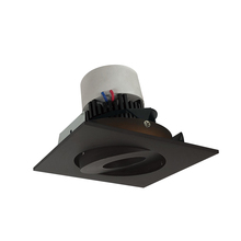 Nora NPR-4SG35XBZ - 4" Pearl LED Square Adjustable Gimbal Retrofit, 1000lm / 12W, 3500K, Bronze Finish