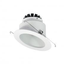 Nora NRM3-6S1L230NW - 6" Marquise III Round Slope Reflector, 1200lm, 3000K, Narrow Flood Optic, White Reflector/White