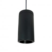 Nora NYLI-6PL251BBB - 6" Cylinder, Black, Pendant Mount, 25W Med. Base, Ref., Black