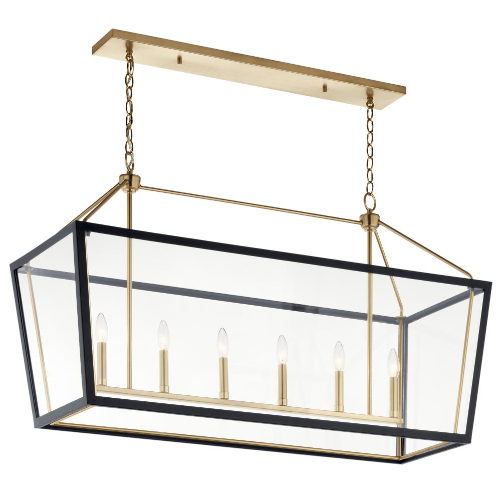 Linear Chandelier 6Lt