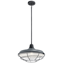 Kichler 49993GG - Pier™ 1 Light 16" Convertible Pendant Gloss Grey